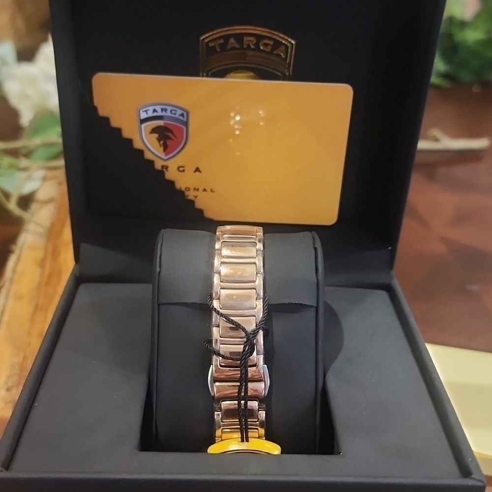 LADIES LUXURY ROSE GOLD TARGA WATCH - Picture 4 of 5